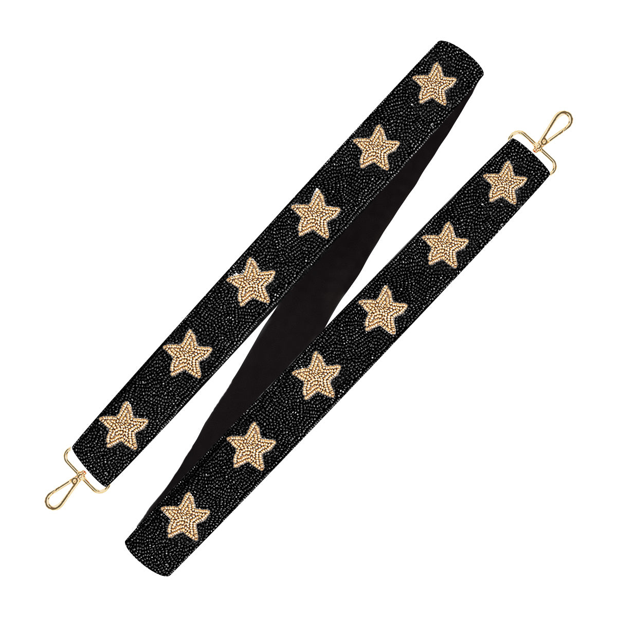 Black & Gold Star Beaded - Cross Strap by Viv & Lou® - BagNook