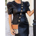Load image into Gallery viewer, Black & Gold Star Beaded - Cross Strap by Viv & Lou® - BagNook
