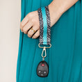 Load image into Gallery viewer, Aqua Dot - Wristlet Strap w/gold tone metal hardware by Viv & Lou® - BagNook
