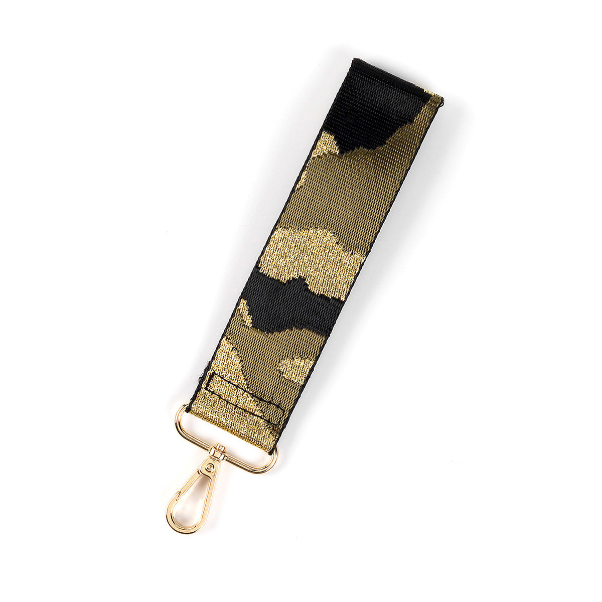 Camo - Wristlet Strap w/gold tone metal hardware by Viv & Lou® - BagNook