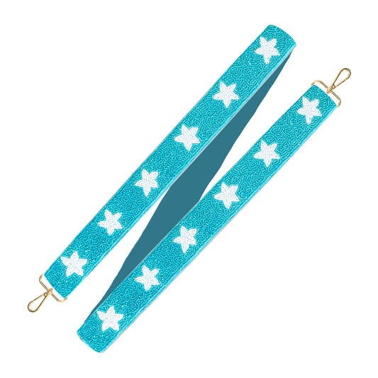 Aqua Star Beaded - Cross Strap by Viv & Lou® - BagNook