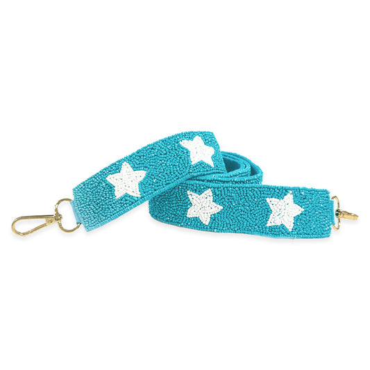 Aqua Star Beaded - Cross Strap by Viv & Lou® - BagNook