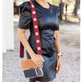 Load image into Gallery viewer, Garnet Star Beaded - Cross Strap by Viv & Lou® - BagNook
