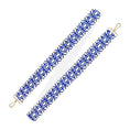 Load image into Gallery viewer, Royal Blue Trellis Beaded - Cross Strap by Viv & Lou® - BagNook
