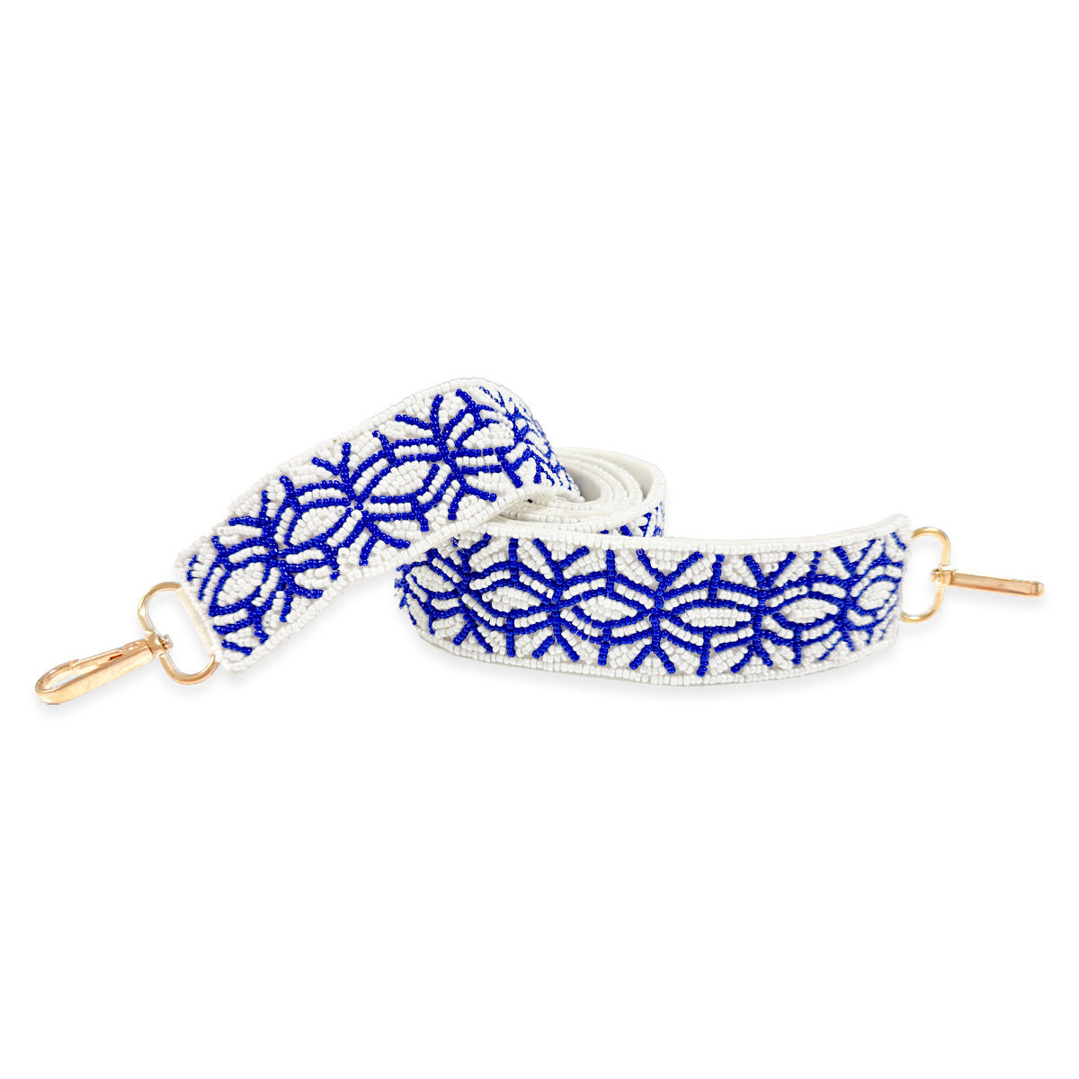 Royal Blue Trellis Beaded - Cross Strap by Viv & Lou® - BagNook