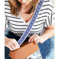 Load image into Gallery viewer, Royal Blue Trellis Beaded - Cross Strap by Viv & Lou® - BagNook
