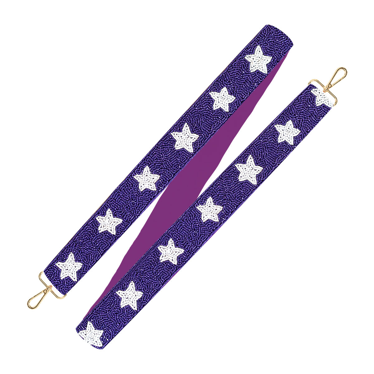 Purple Star Beaded - Cross Strap by Viv & Lou® - BagNook