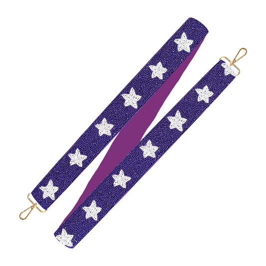 Purple Star Beaded - Cross Strap by Viv & Lou® - BagNook