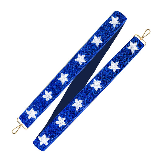 Royal Blue Star Beaded - Cross Strap by Viv & Lou® - BagNook