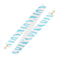 Load image into Gallery viewer, Light Blue Tiger Stripe Beaded - Cross Strap by Viv & Lou® - BagNook
