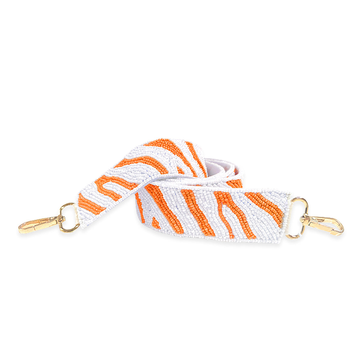 Orange Tiger Stripe Beaded - Cross Strap by Viv & Lou® - BagNook