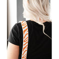 Load image into Gallery viewer, Orange Tiger Stripe Beaded - Cross Strap by Viv & Lou® - BagNook
