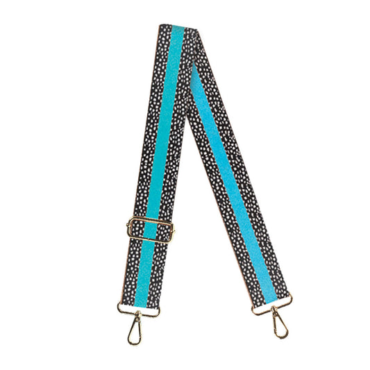 Aqua Stripe Dot Cross Strap by Viv & Lou® - BagNook