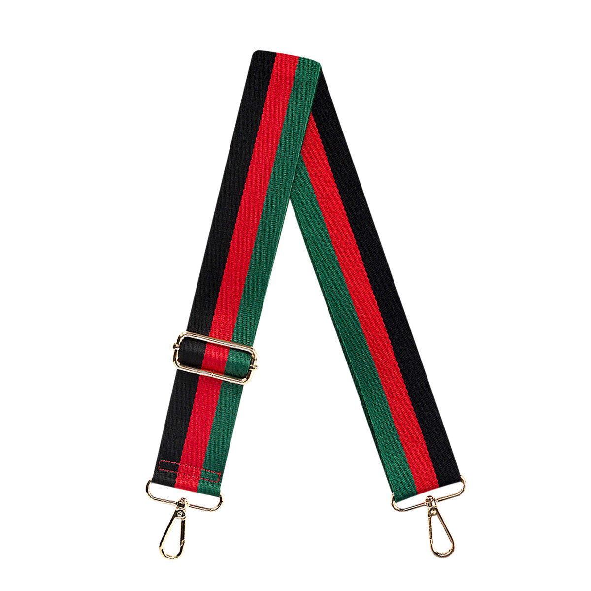 Black, Red & Green Stripe Cross Strap by Viv & Lou® - BagNook