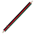 Load image into Gallery viewer, Black, Red & Green Stripe Cross Strap by Viv & Lou® - BagNook
