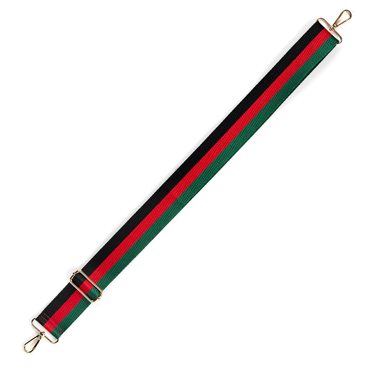 Black, Red & Green Stripe Cross Strap by Viv & Lou® - BagNook
