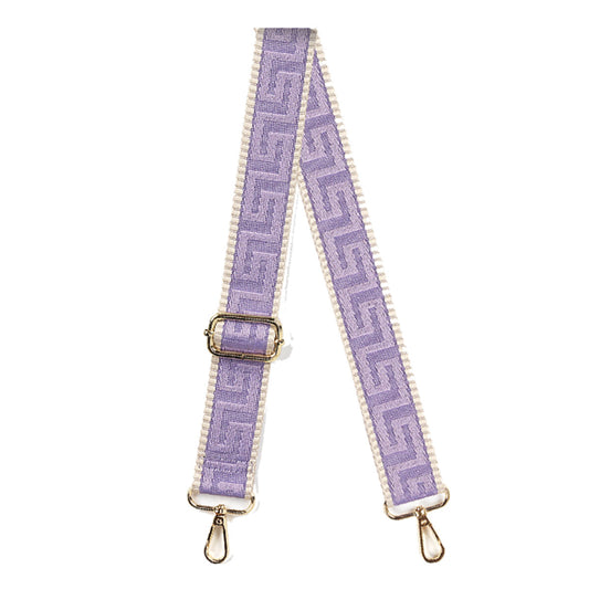 Lilac Greek Key Crossbody Strap by Viv & Lou® - BagNook
