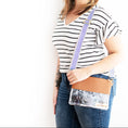 Load image into Gallery viewer, Lilac Greek Key Crossbody Strap by Viv & Lou® - BagNook
