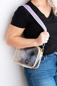 Load image into Gallery viewer, Lilac Greek Key Crossbody Strap by Viv & Lou® - BagNook
