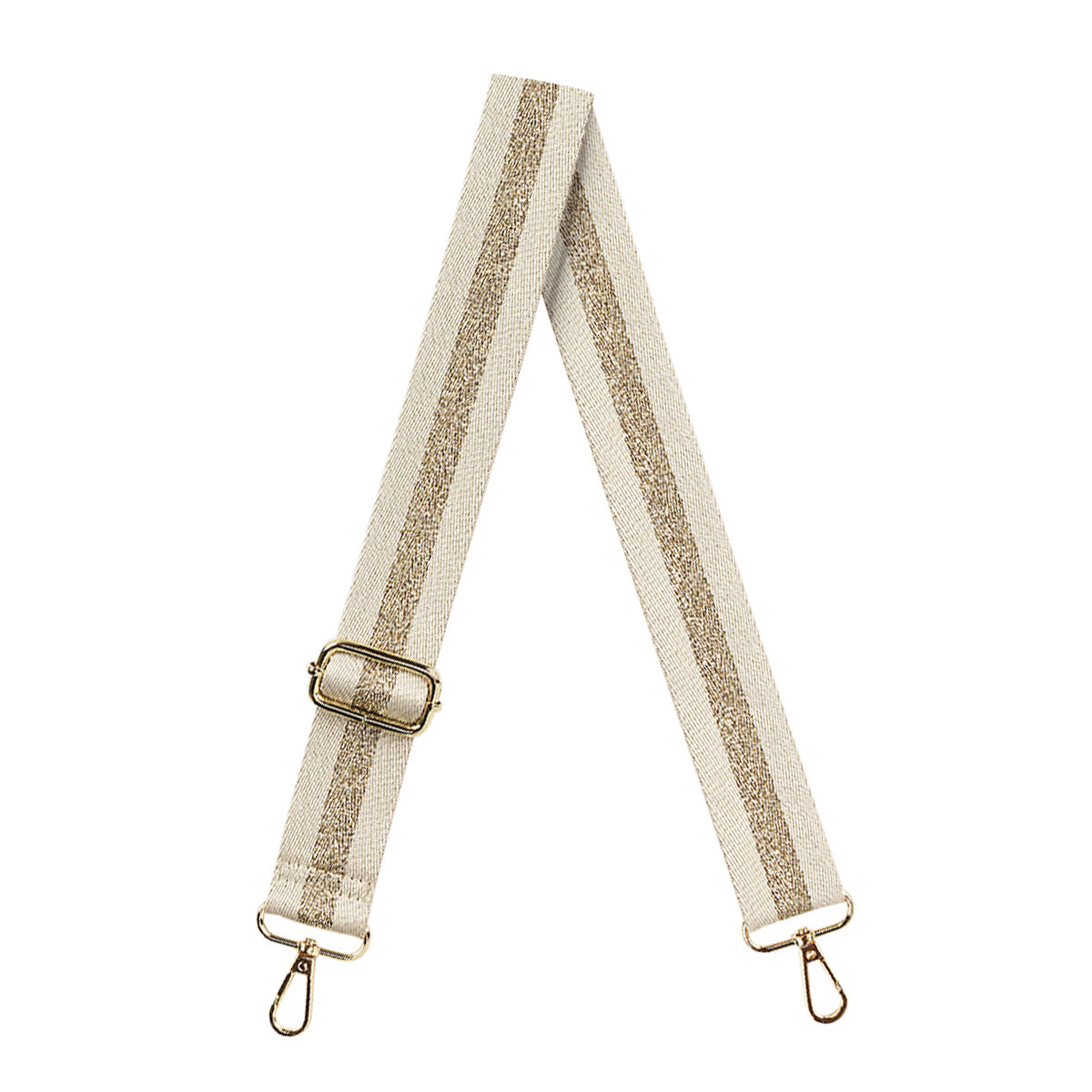 Natural Glitter Stripe Cross Strap by Viv & Lou® - BagNook