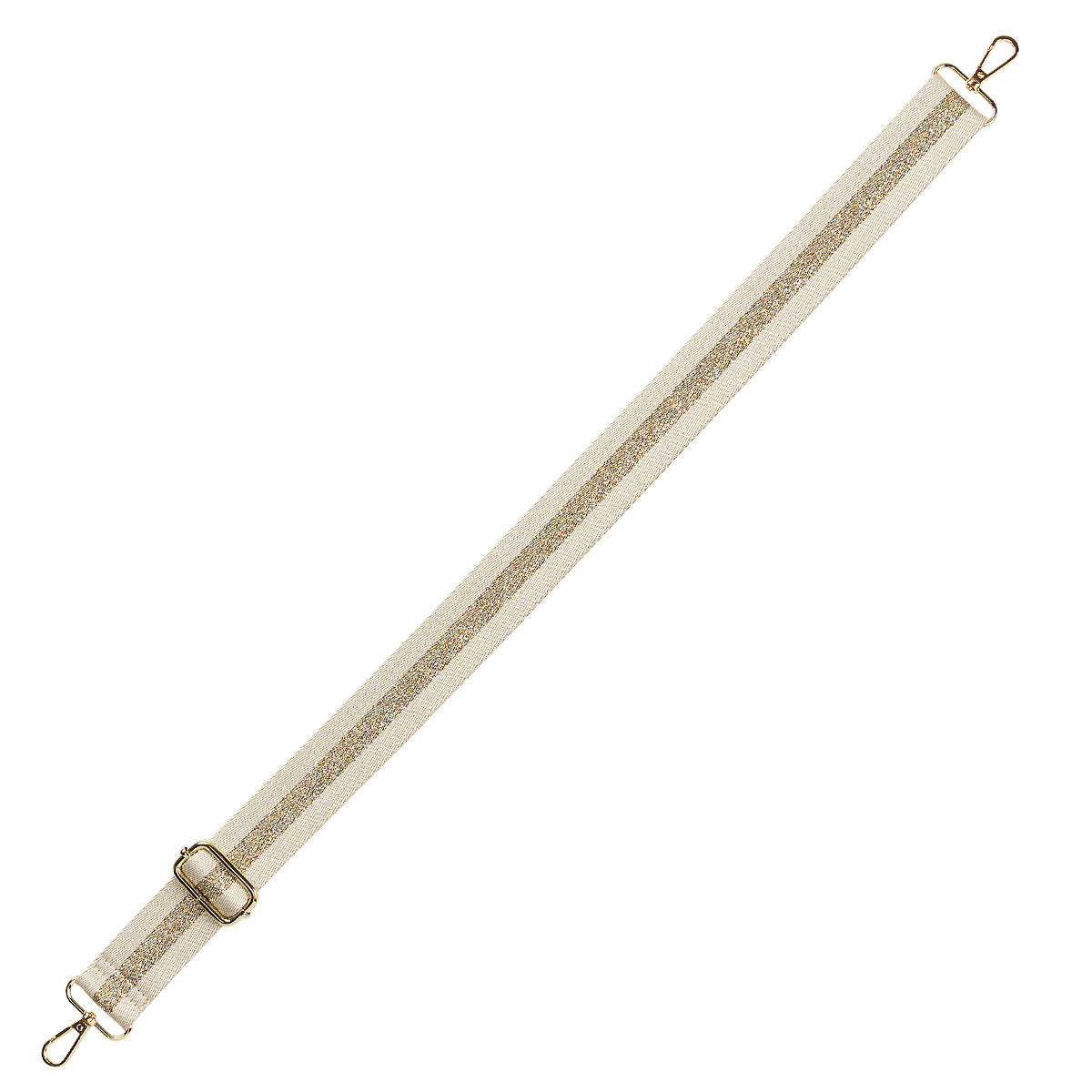 Natural Glitter Stripe Cross Strap by Viv & Lou® - BagNook