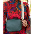 Load image into Gallery viewer, Natural Glitter Stripe Cross Strap by Viv & Lou® - BagNook

