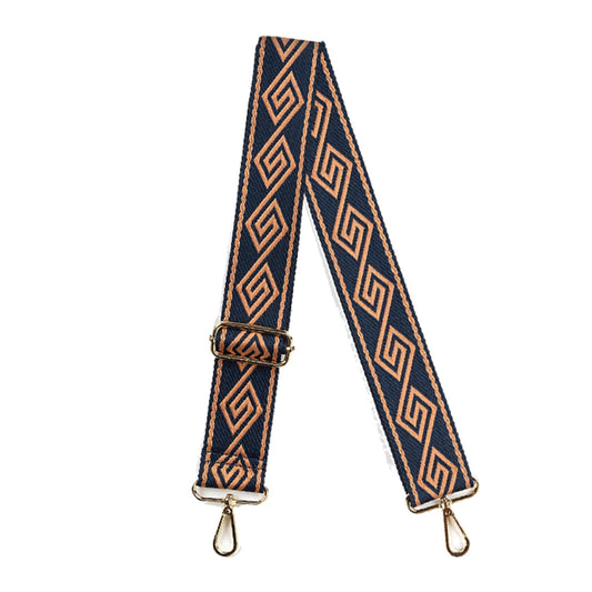 Navy & Camel Kara Cross Strap by Viv & Lou® - BagNook