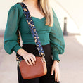 Load image into Gallery viewer, Navy Leopard Crossbody Strap by Viv & Lou® - BagNook
