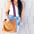 Load image into Gallery viewer, Navy & Red Stripe Crossbody Strap by Viv & Lou® - BagNook
