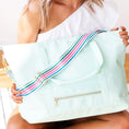 Load image into Gallery viewer, Palm Beach Stripe Crossbody Strap by Viv & Lou® - BagNook
