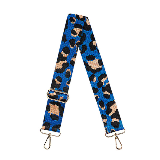 Royal Blue Leopard Cross Strap by Viv & Lou® - BagNook