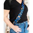 Load image into Gallery viewer, Royal Blue Leopard Cross Strap by Viv & Lou® - BagNook
