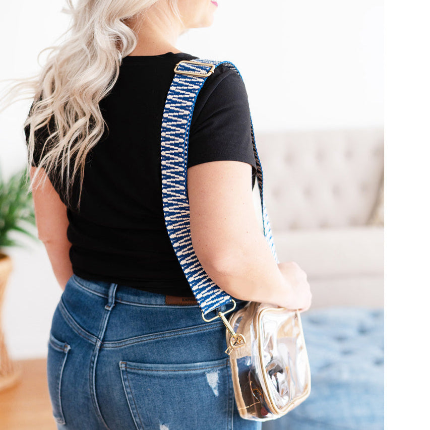 Blue Textured Crossbody Strap by Viv & Lou® - BagNook