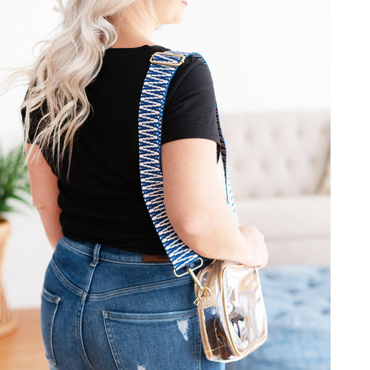 Blue Textured Crossbody Strap by Viv & Lou® - BagNook