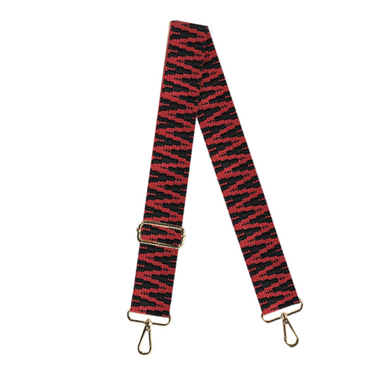 Red & Black Textured Cross Strap by Viv & Lou® - BagNook