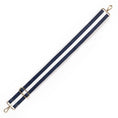 Load image into Gallery viewer, Navy Stripe Crossbody Strap by Viv & Lou® - BagNook
