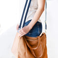 Load image into Gallery viewer, Navy Stripe Crossbody Strap by Viv & Lou® - BagNook
