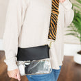 Load image into Gallery viewer, Tiger Crossbody Strap w/gold tone metal hardware by Viv & Lou® - BagNook
