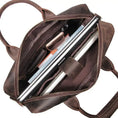 Load image into Gallery viewer, The Welch Briefcase | Vintage Leather Messenger Bag w/adj Straps - BagNook
