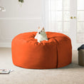 Load image into Gallery viewer, Jaxx Saxx 5 Ft Large Bean Bag, Mandarin - BagNook
