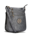 Load image into Gallery viewer, (pewter)Salome Multi Compartment Crossbody by Mia K - BagNook

