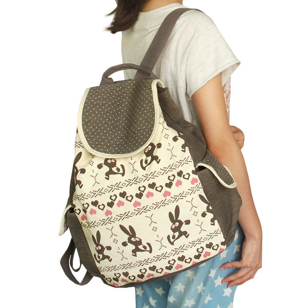 Happy Trip Fabric Art School Daypack - BagNook