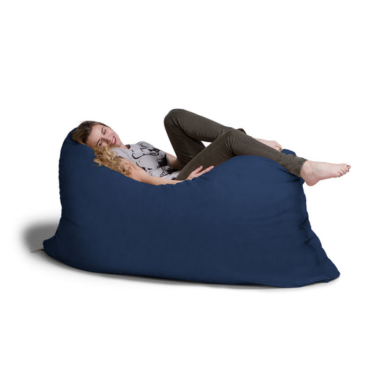 Jaxx 5.5 ft Pillow Saxx Bean Bag Pillow, Navy - BagNook