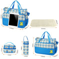 Load image into Gallery viewer, (blue)5pc Diaper Tote Bag Set - BagNook
