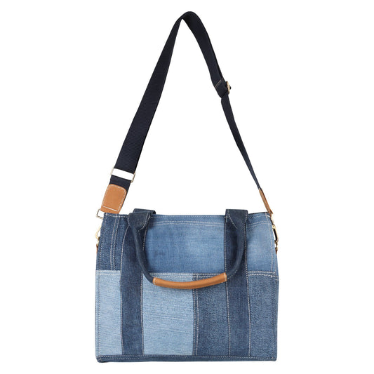 Helly Denim Crossbody w/Handles - Upcycled - BagNook