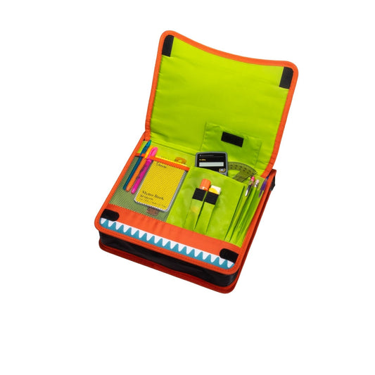 The Fliptop Monster - 2 Inch Zipper binder w/ organization cover - Navy - BagNook