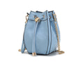 Load image into Gallery viewer, (light blue)Cassidy Crocodile Embossed Women's Shoulder Bag by Mia k - BagNook
