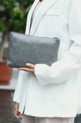 Load image into Gallery viewer, (denim)Zori Tote Handbag w/Pouch & Wallet by Mia k - BagNook
