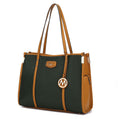Load image into Gallery viewer, (olive-mustard)Kindred Oversize Tote Vegan Leather by Mia k - BagNook
