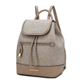 Load image into Gallery viewer, (taupe)Porsha Vegan Leather Daypack by Mia K - BagNook
